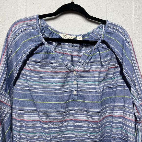 Caffe Marrakesh Anthro Cotton Top Womens 2X Flowy Tasseled Bohemian Cottagecore - Picture 3 of 12